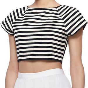 Alice And Olivia Stripped crop top